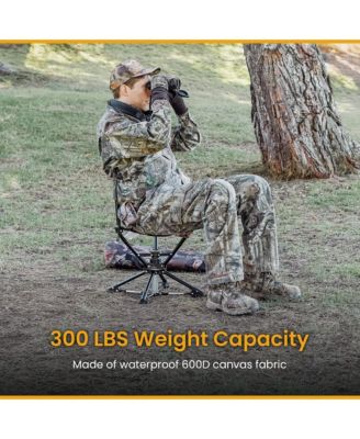 360degree(s) Degree Compact Swivel Hunting Stool Chair with No-Sink Feet - (2-Pack)