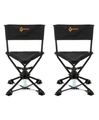 360degree(s) Degree Compact Swivel Hunting Stool Chair with No-Sink Feet - (2-Pack)