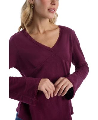 Women's V-Neck Long Sleeve Empire