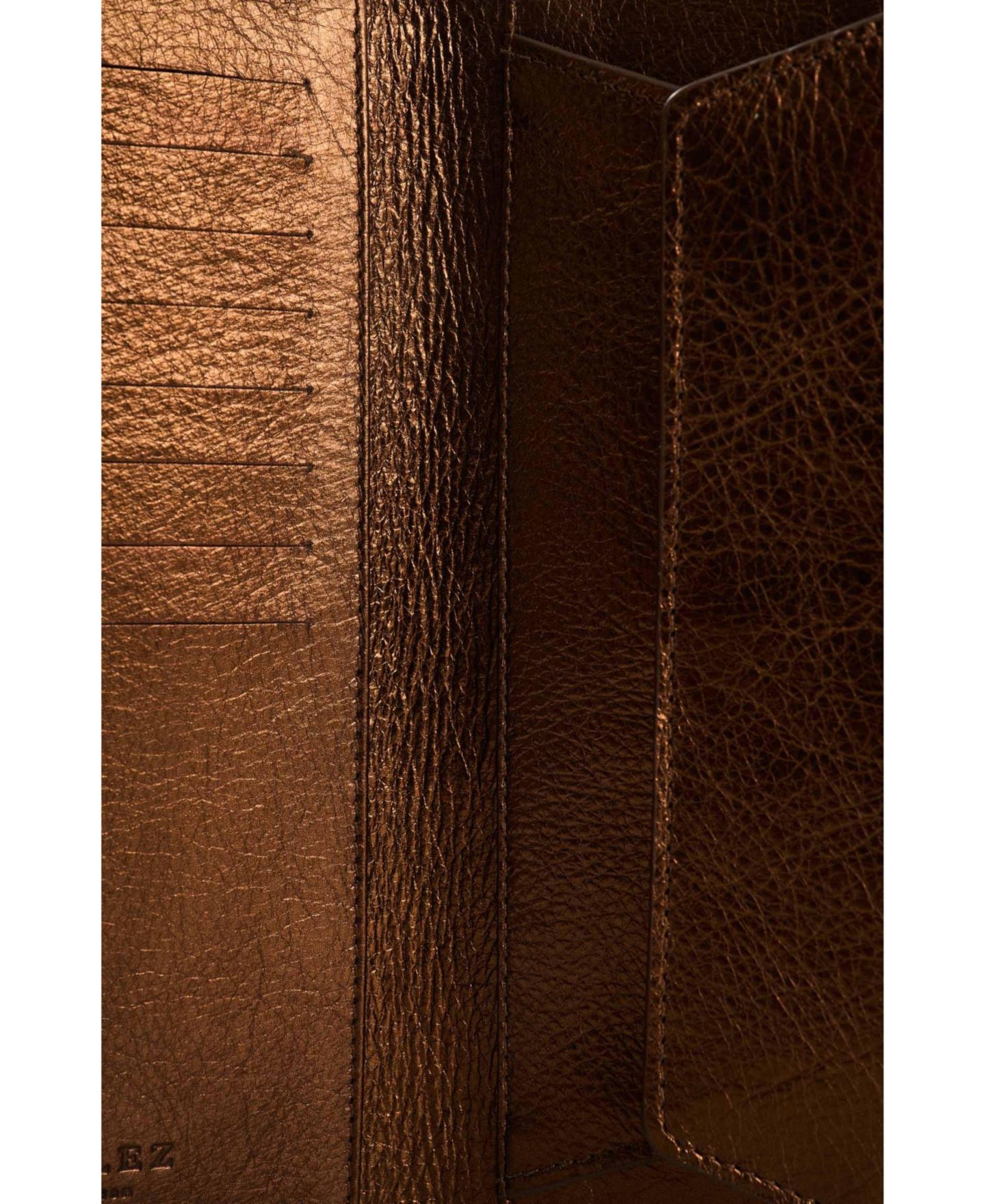 Мужской кошелёк Velez Leather Bifold Large Wallet Designed with 8 internal card, цвет: Бронзовый — фото 4