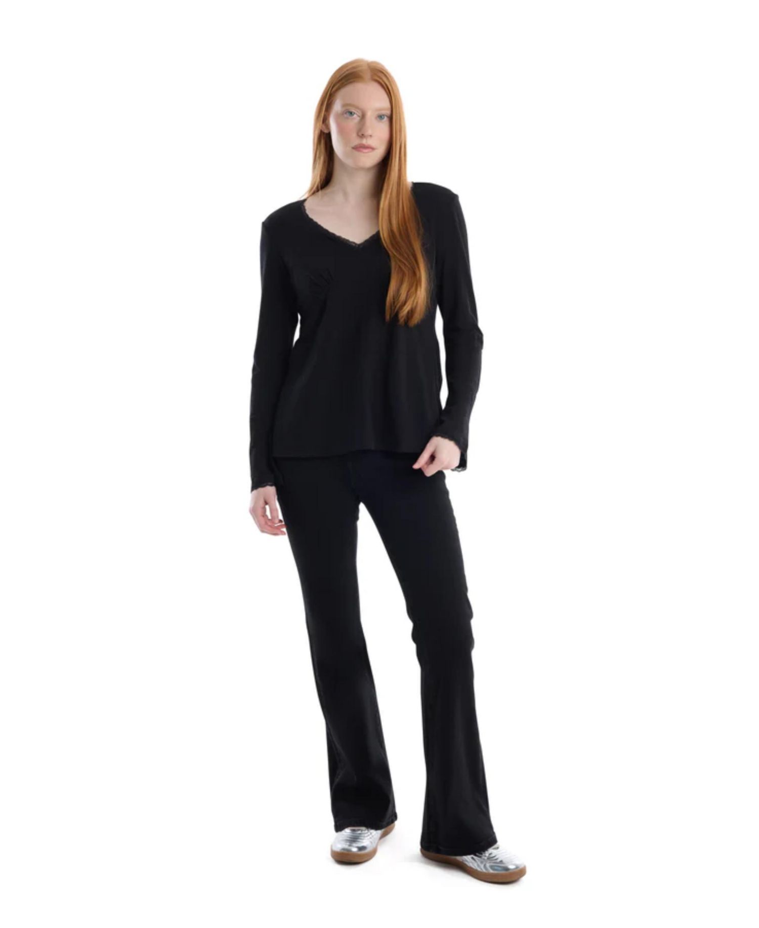 Women's Clothing V-Neck Long Sleeve Empire