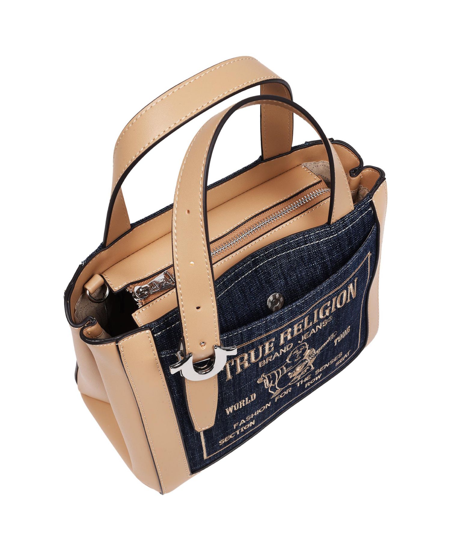 Arvin Buddha Motif Crossbody Tote