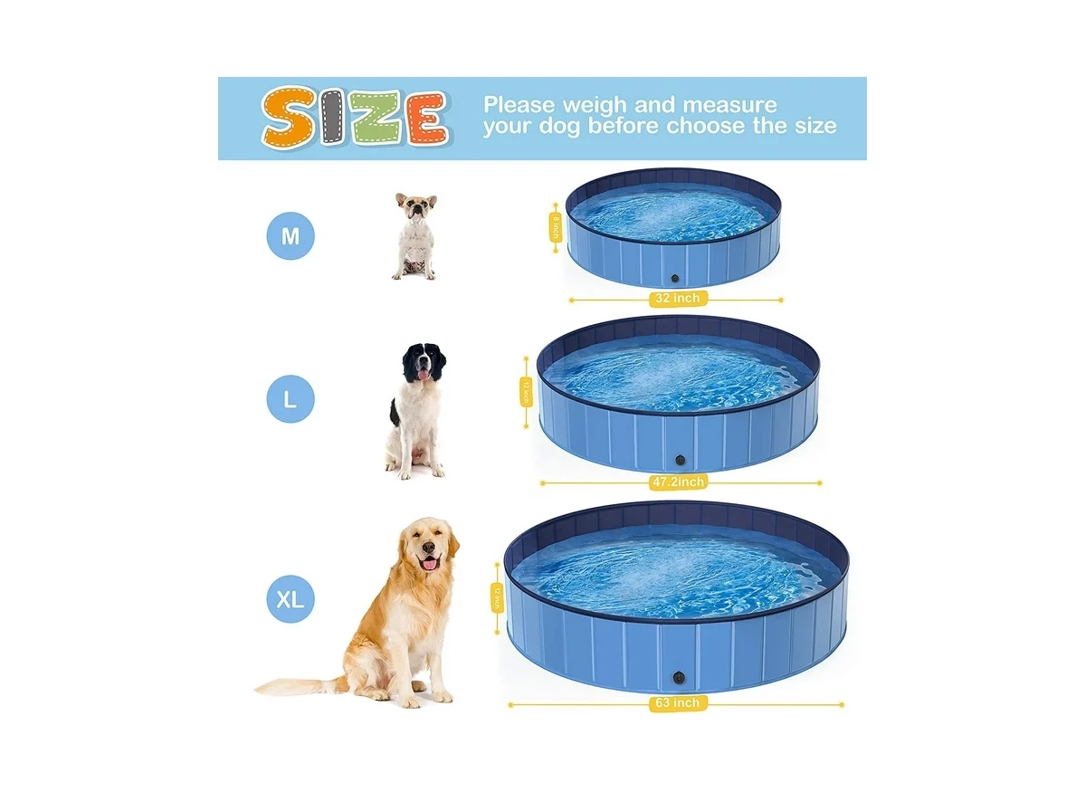 Cowin Pet Dog Pool Bath Swimming Tub Foldable