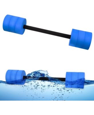Aquatic Exercise Dumbbells Water Dumbbell Pool Resistance Aquatic Fitness Barbells with 4 High-Density EVA Foam Pool Weights Dumbbells