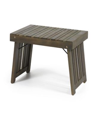 Foldable Outdoor Side Table, Compact Patio Accent Table