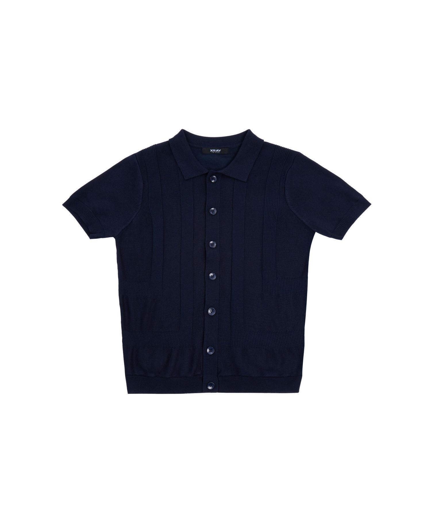 Boys Boy's Size 4-18 Button-Up Short Sleeve Sweater Shirt