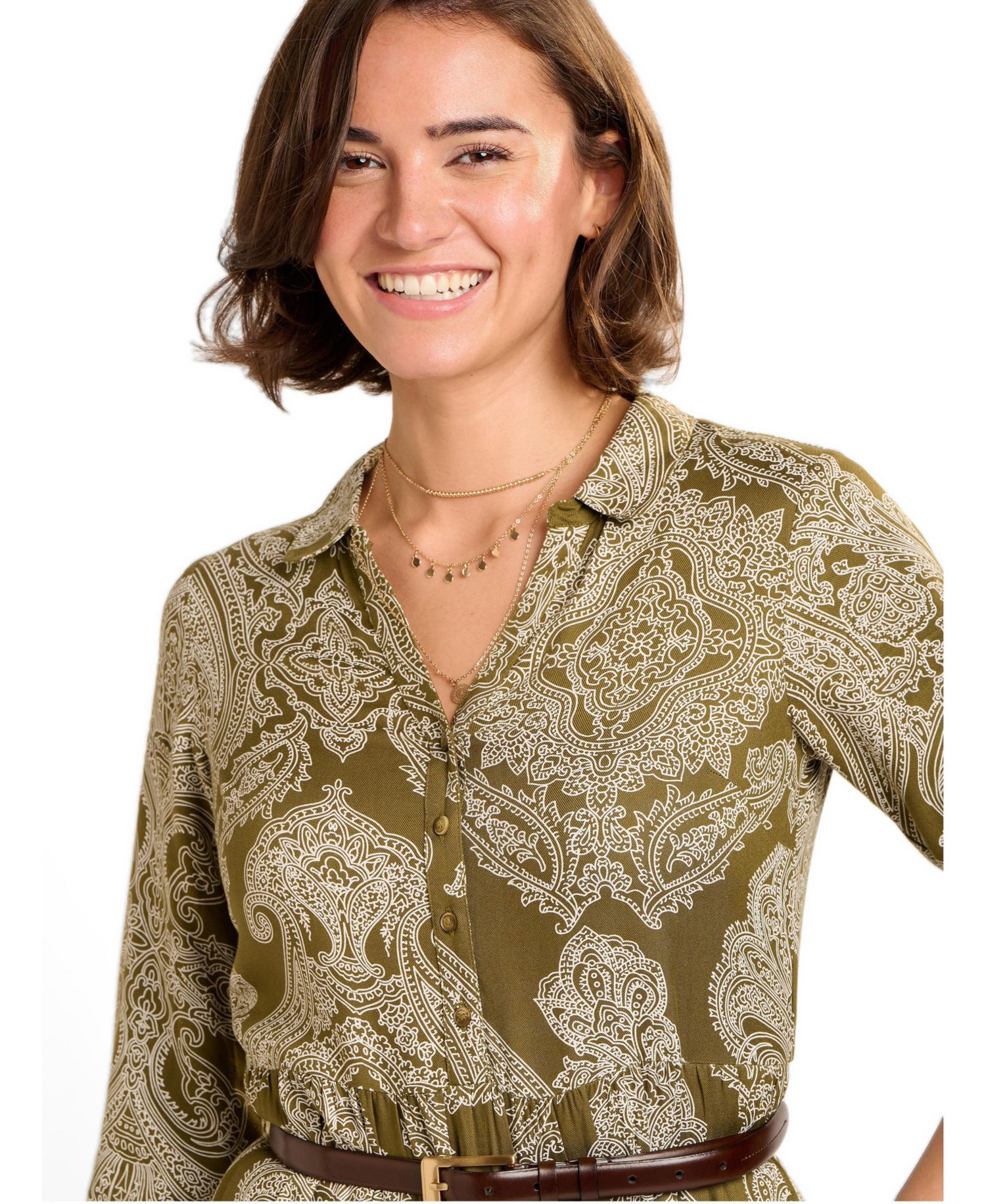 Women's Chara Tiered Maxi Shirt Dress