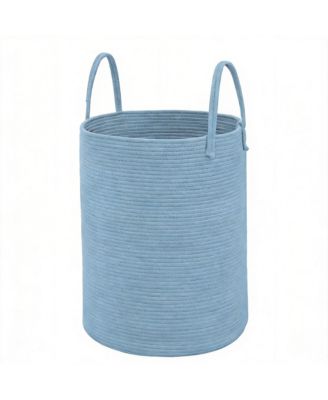Woven Cotton Rope Laundry Hamper Storage Bin Gift Basket