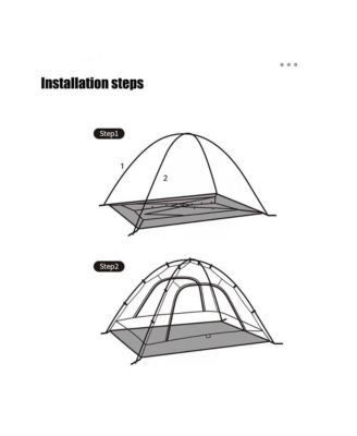 Camping Tent 2 Persons in 4 Seasons, Ultralight Tents Backpacking Tents backpacking Tents, Anti-UV Family Tents for Outdoor