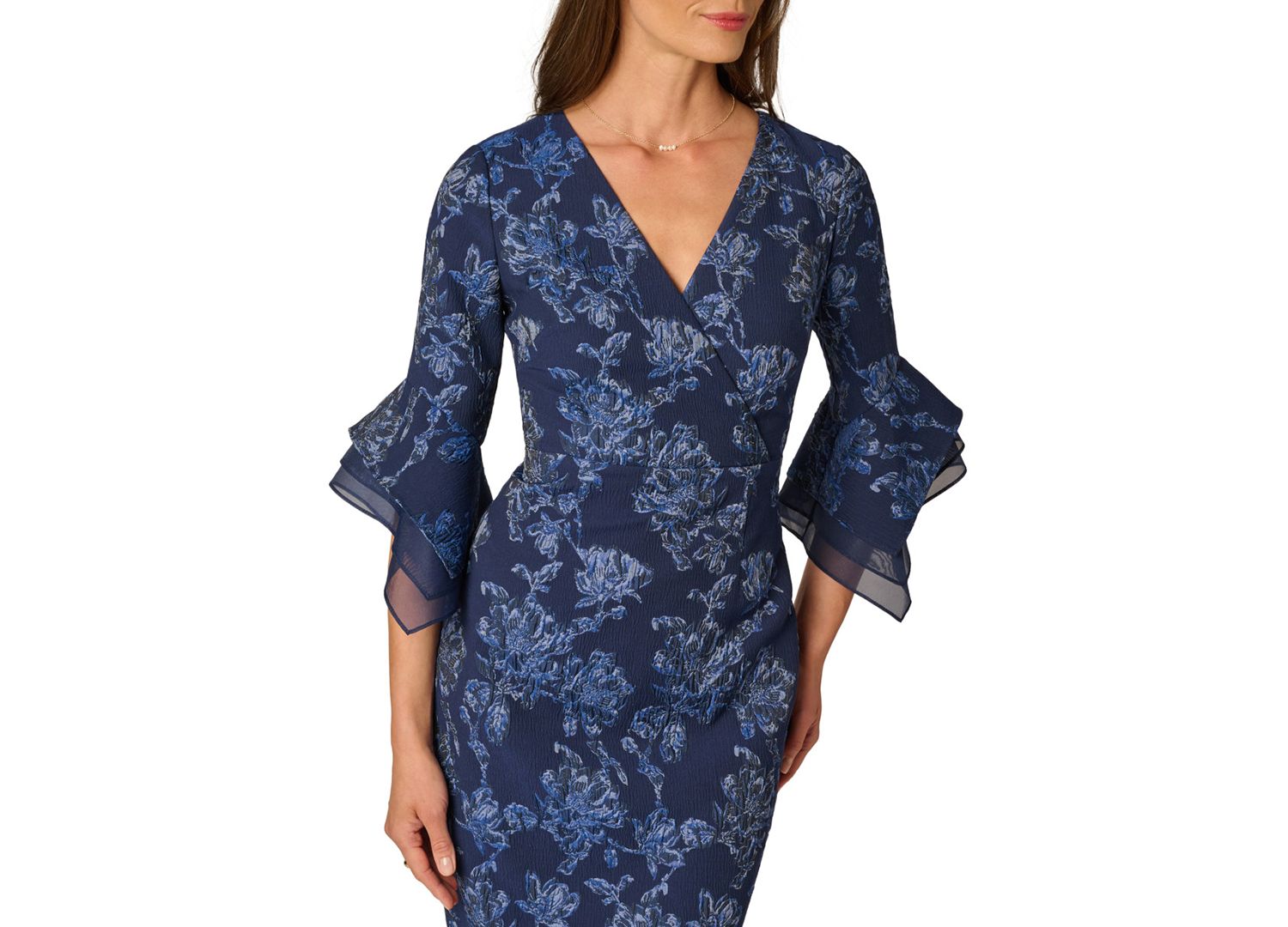 Women's Printed V-Neck Dress
