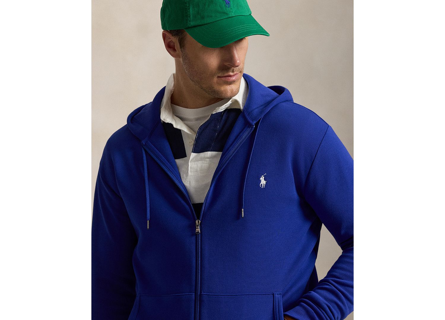 Men's Big & Tall Double-Knit Full-Zip Hoodie