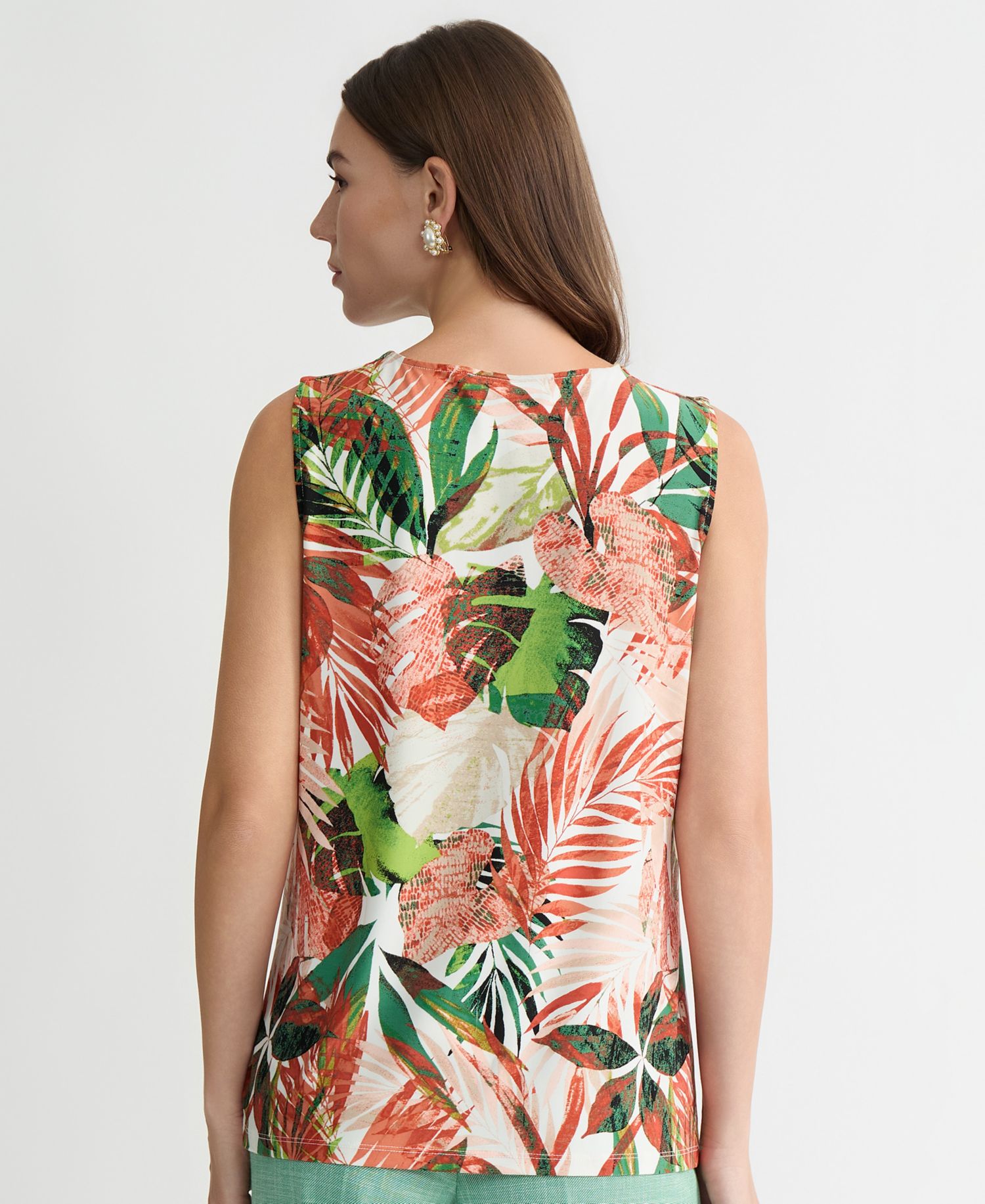 Women's Pleated Keyhole Top