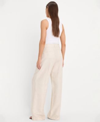 Women's Mid-Rise Wide Leg Trousers