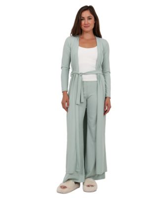 Women's Long-Sleeve Jacket and Wide-Leg Pant Set