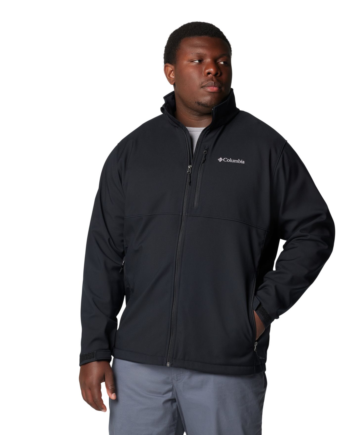 Мужская куртка Columbia Big & Tall Ascender Softshell, цвет: Чёрный — фото 1