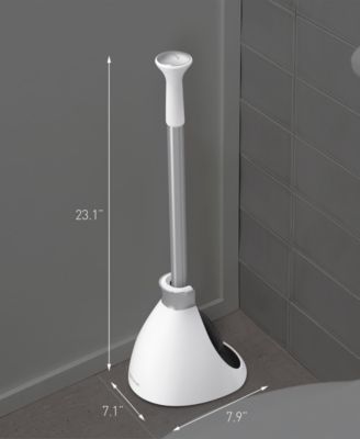 Toilet Plunger with Magnetic Caddy Holder
