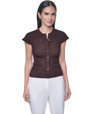 Petite Cap-Sleeve Sweater
