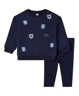 Toddler Boys Multi Patch Sweatshirt 2 Piece Set