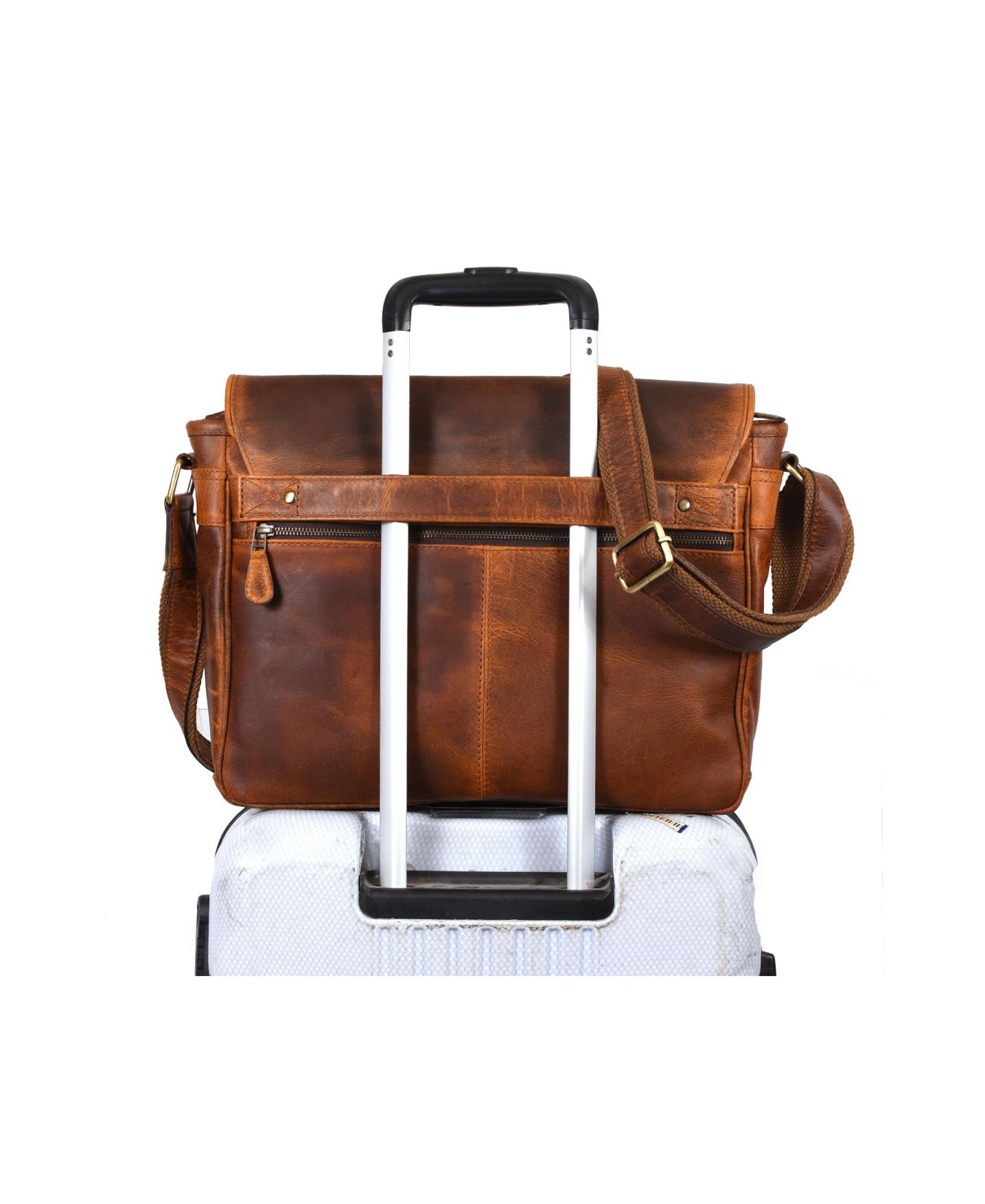 Сумка Aaron Leather Goods Messenger, цвет: Коричневый — фото 5