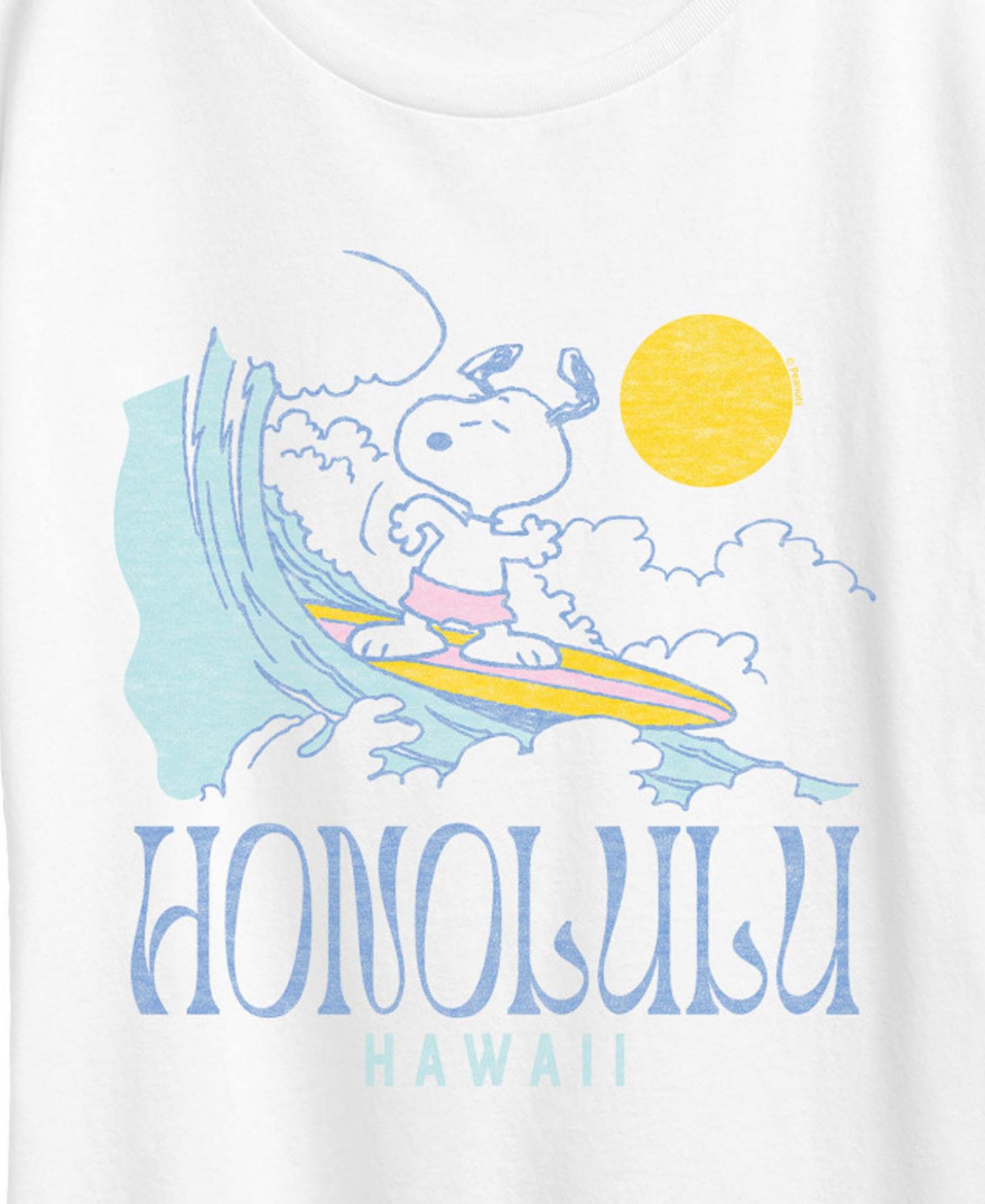 Plus Size Peanuts Snoopy Honolulu Hawaii Short-Sleeve Graphic T-Shirt