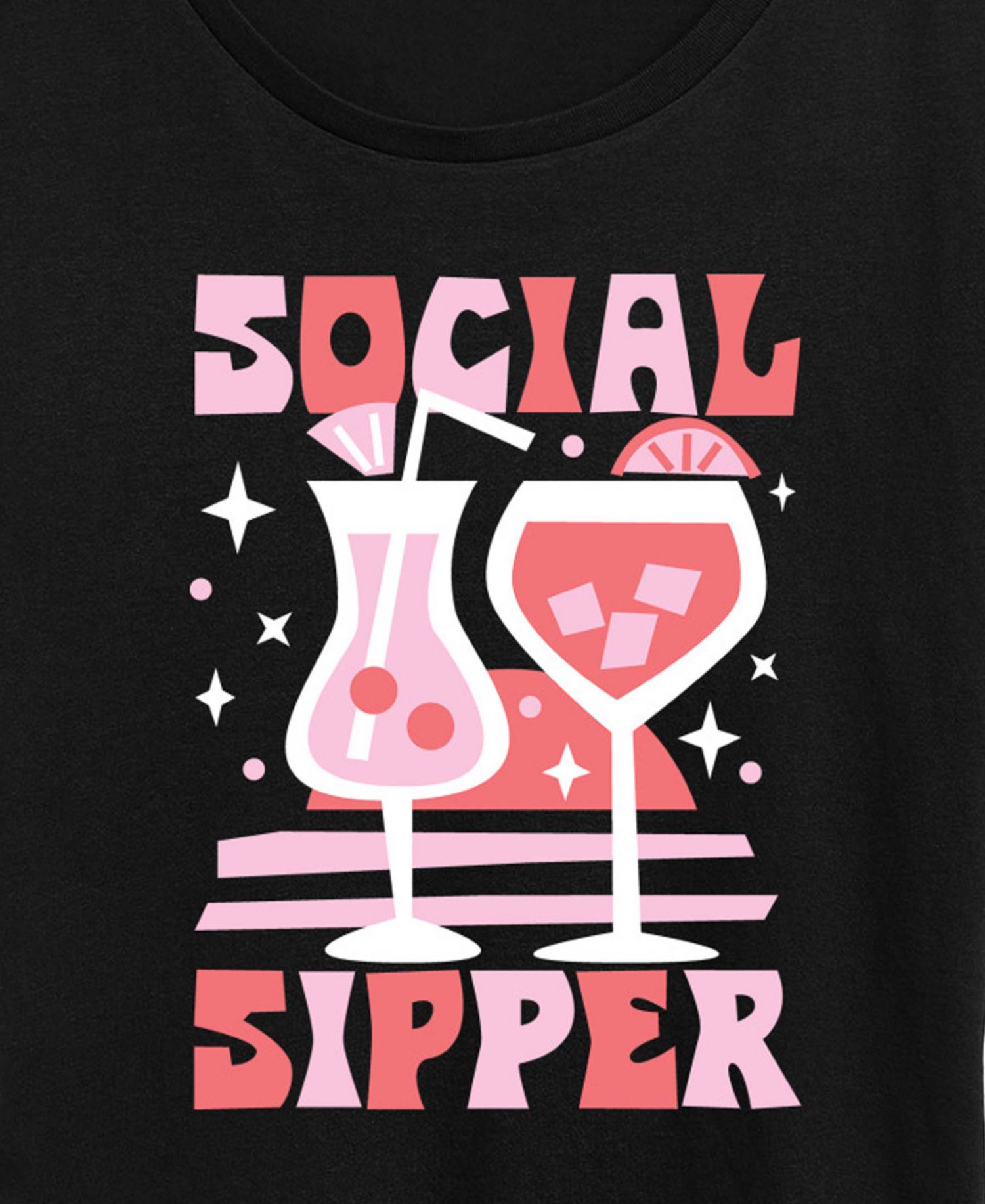 Plus Size Instant Message Social Sipper Short-Sleeve Graphic T-Shirt