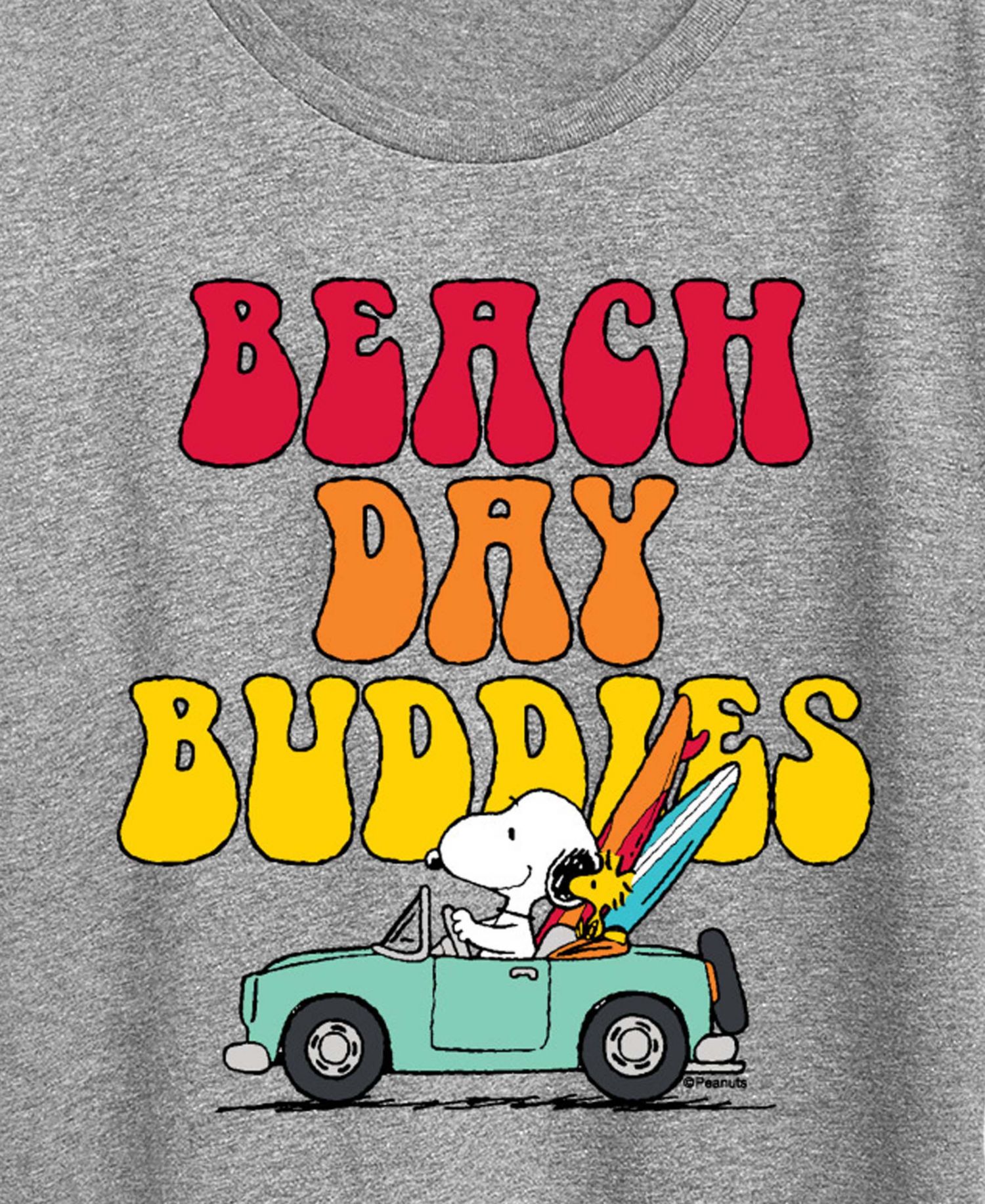 Plus Size Peanuts Beach Day Buddies Short-Sleeve Graphic T-Shirt