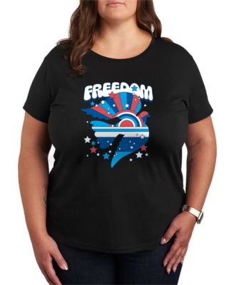 Plus Size Instant Message Freedom Dove Short-Sleeve Graphic T-Shirt