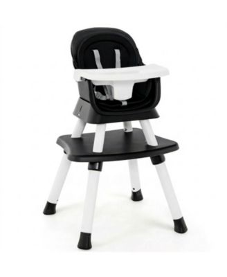 Baby Convertible 8-in-1 Baby Feeding Chair with Dual-Side Tabletop and Booster Seat