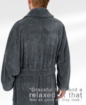 Unisex Luxury Hotel Spa Warm Shawl Collar Soft Plush Fleece Bath Robe