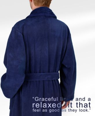 Unisex Luxury Hotel Spa Warm Shawl Collar Soft Plush Fleece Bath Robe