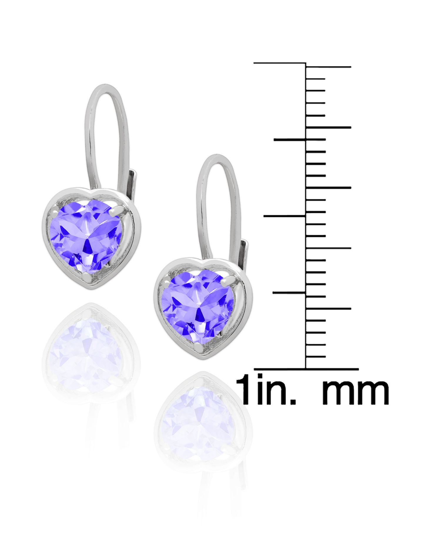 2-Pc. Blue Topaz Heart Pendant Necklace & Earrings Set (5.40 ct. t.w.) in Sterling Silver (Also Available in Amethyst & Ruby)