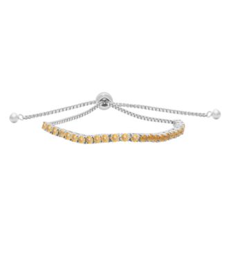 Multi-Stones Bolo Bracelet (1.84 ct. t.w.) in Sterling Silver