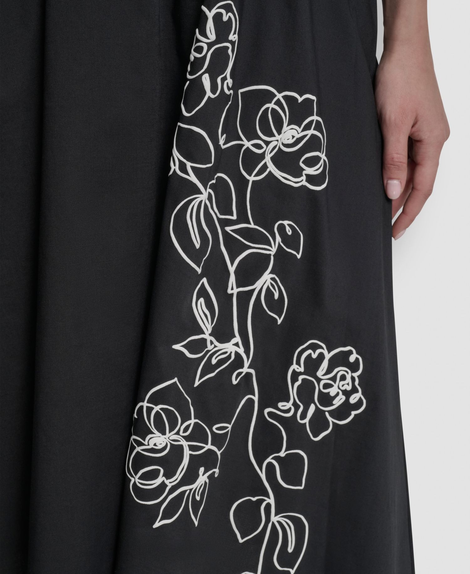 Women's Cap-Sleeve Jewel Neck Keyhole Midi Dress