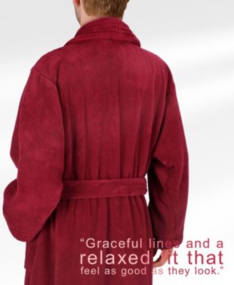 Unisex Luxury Hotel Spa Warm Shawl Collar Soft Plush Fleece Bath Robe