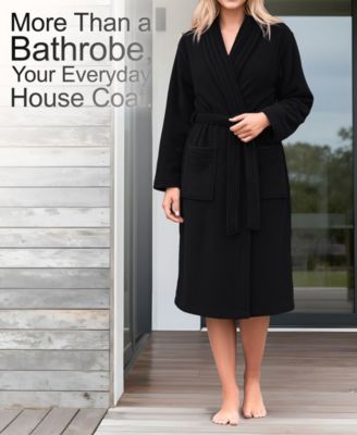 Unisex Luxury Hotel Spa Warm Shawl Collar Soft Plush Fleece Bath Robe