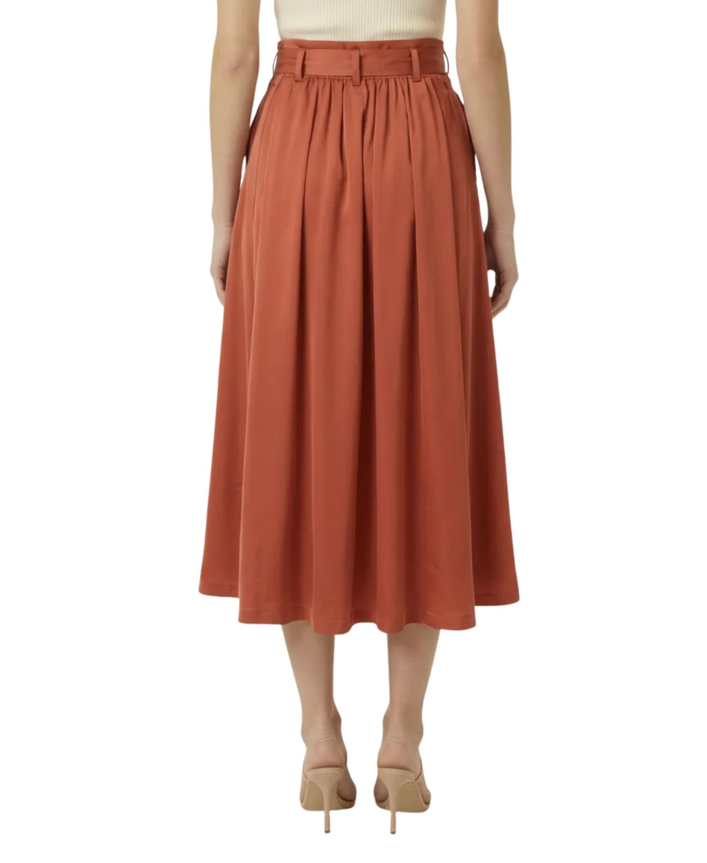 Женская юбка Modenaire Button-Front Waist-Tie Midi — фото 2