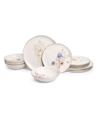 Gansevoort Wildflower 12-Piece Dinnerware Set, Service For 4