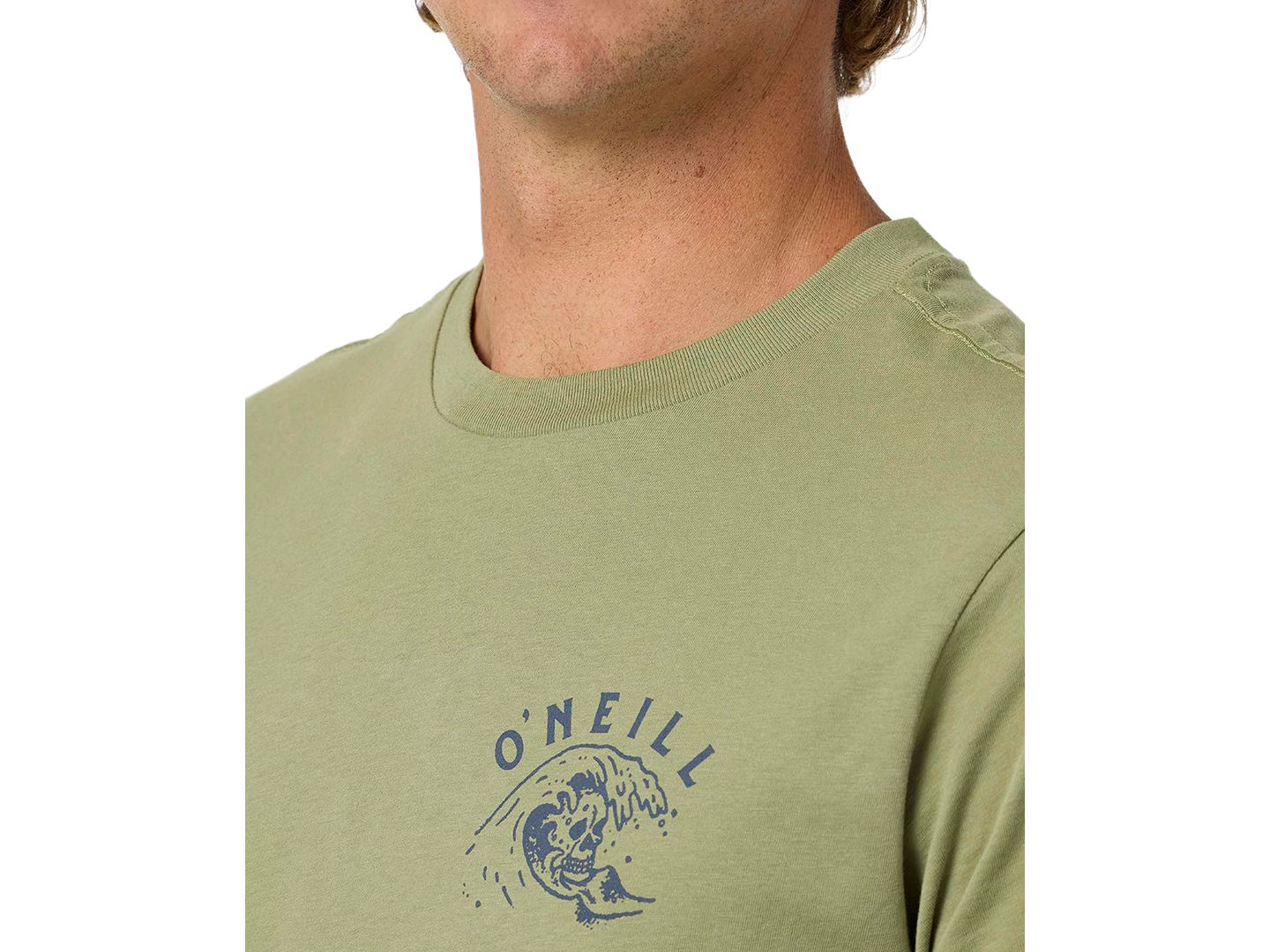 Мужская футболка O'Neill Sesh Short-Sleeve Crewneck, цвет: Оливковый зелёный — фото 4