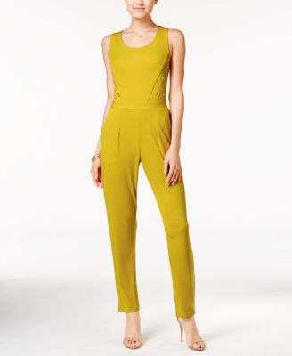 macy's yellow jumpsuit