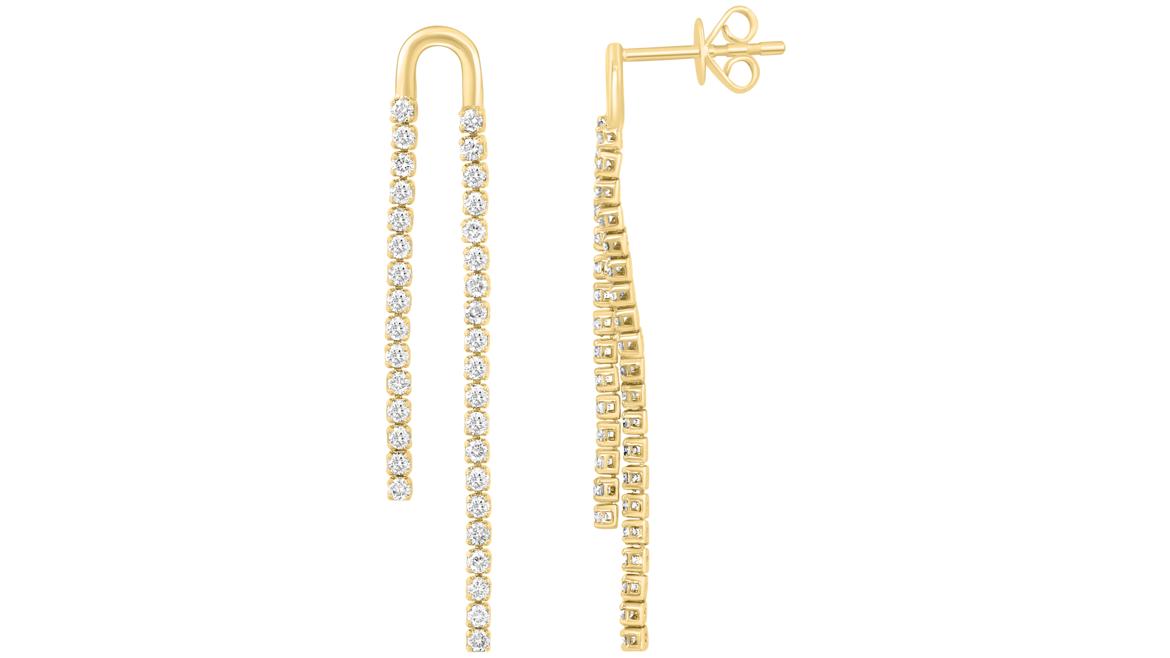 Effy Collection Diamond (1 ct. t.w.) Earrings in 14k Yellow Gold
