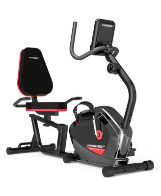 Recumbent Exercise Bike for Home, 400 lbs Capacity, Magnetic with LCD Monitor (HRM-B12)