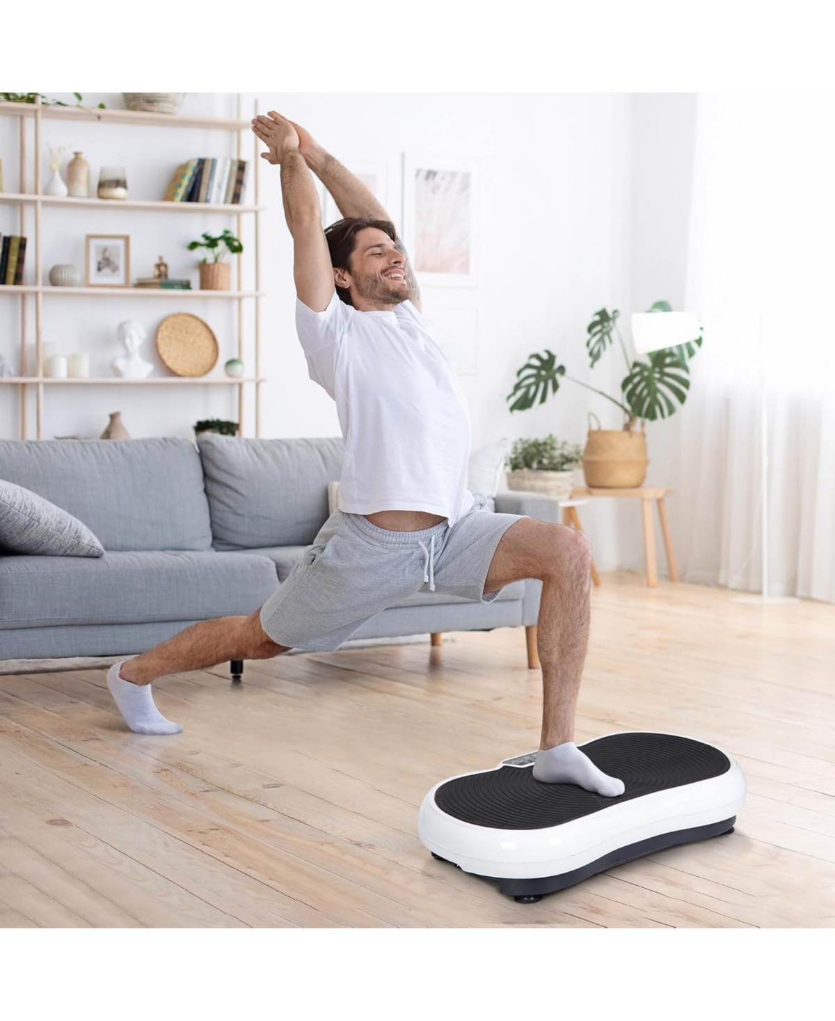 Zeny Vibration Plate Exercise Machine, Whole Body Workout Vibration Fitness Platform for Weight Loss, Toning Wellness, Home Gym Equipment