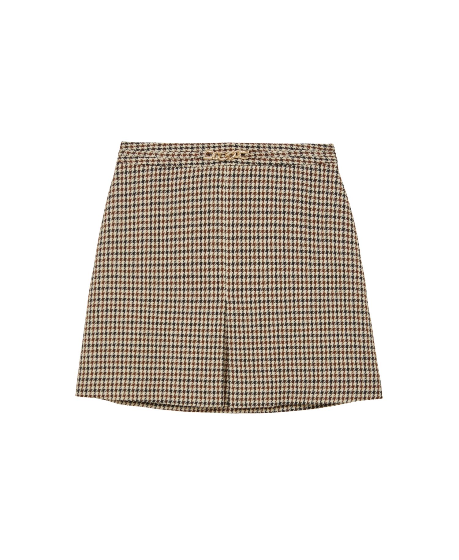 Women's Beatrix Wool-Blend Check Mini Skirts