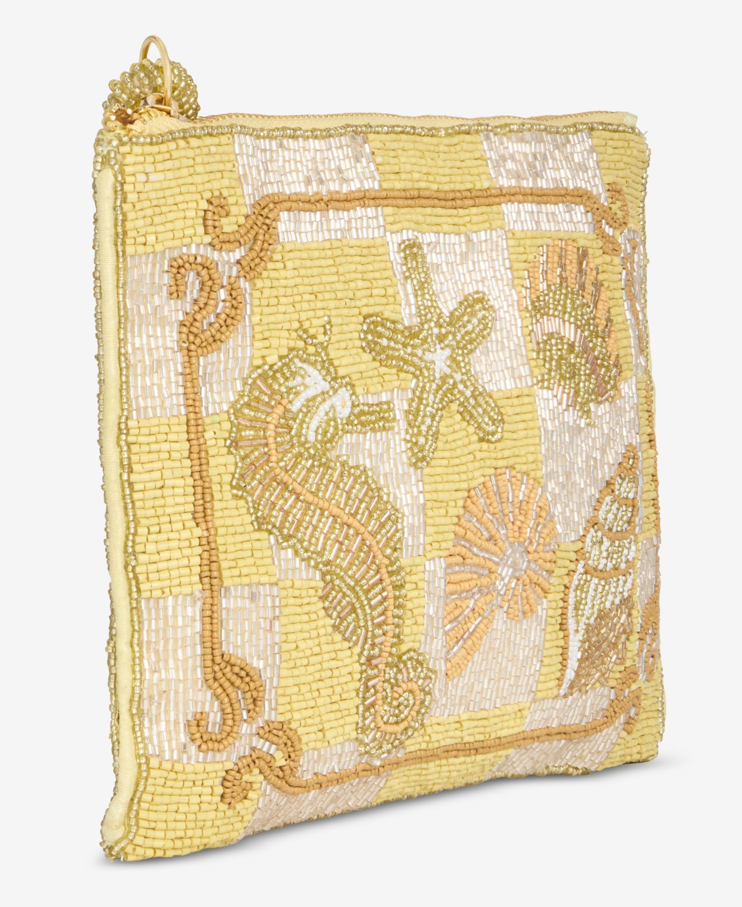 Beaded Zipper Wristlet
