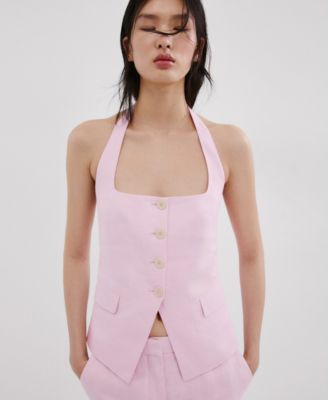 Women's Linen Suit Vest
