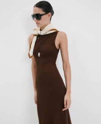 Women's Fitted Midi-Dress