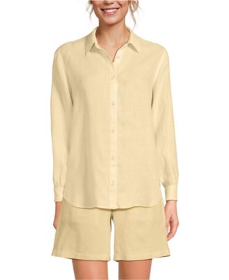 Women's Linen Long Sleeve Feminine Shirt