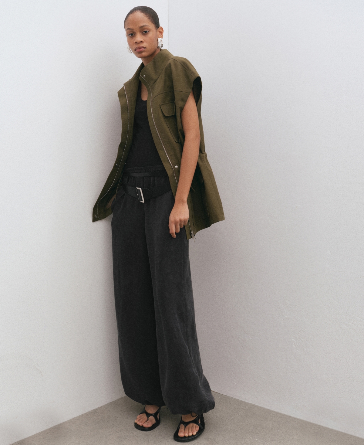 Mango Women's Elastic Waist Balloon Pants