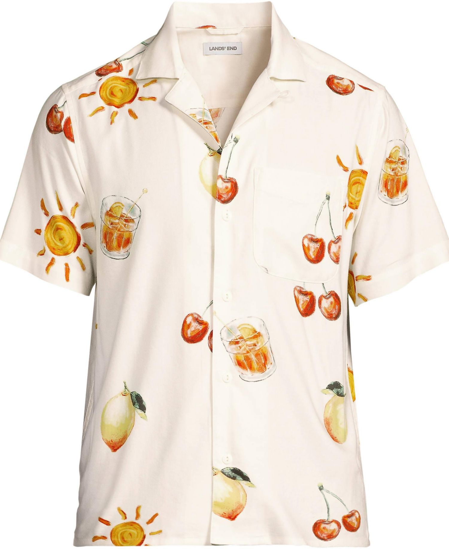 Men's Short Sleeve Camp Collar Hawaiian Shirt