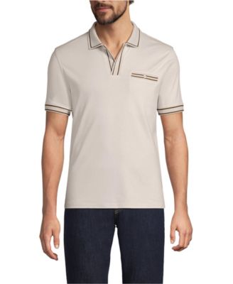 Men's Short Sleeve Tipped Welt Pocket Performance Supima Polo